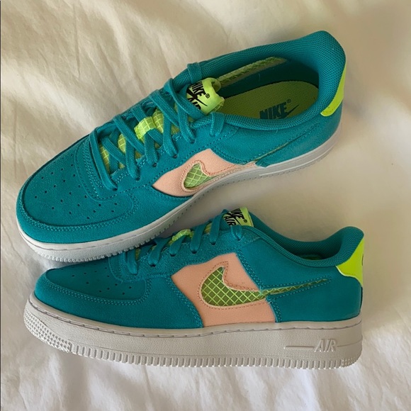 NEW Nike Air Force 1 Aqua sneakers shoes - Picture 2 of 8